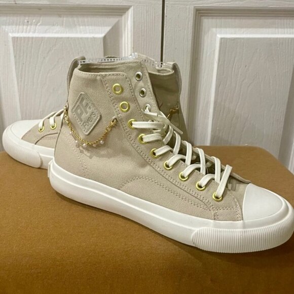 PF FLYERS EMBELLISHED  GOLDEN AGE COLLECTION  HIGH TOP CANVAS Sz woman 8.5 men 7 - Picture 2 of 15